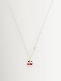 COACH gold tone signature cherry pendant necklace - British product