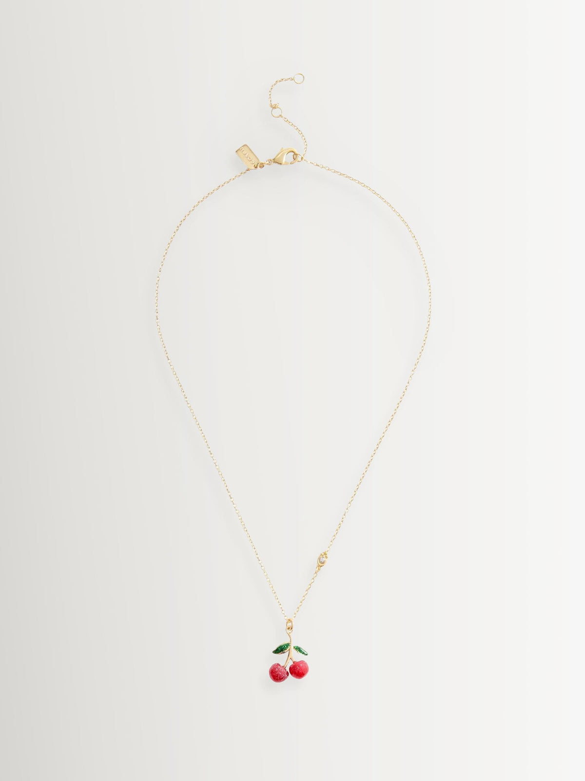 COACH gold tone signature cherry pendant necklace - British product
