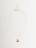 COACH gold tone signature cherry pendant necklace - British product