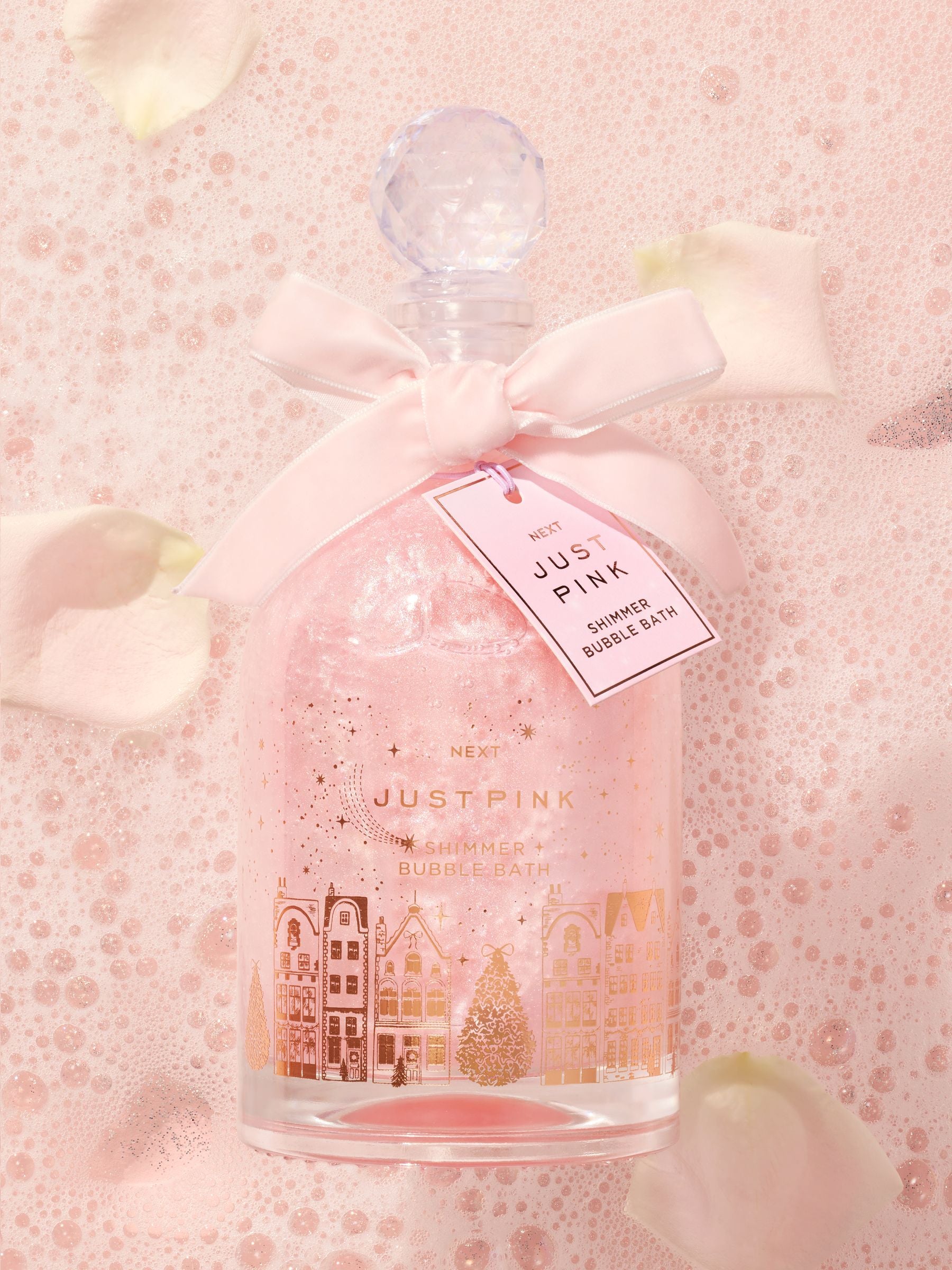Just Pink Luxury Shimmer Bubble Bath Oil & Soaks 500ml