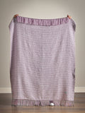 Catherine Lansfield Lilac Stab Stitch Throw