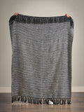 Catherine Lansfield Black Stab Stitch Throw