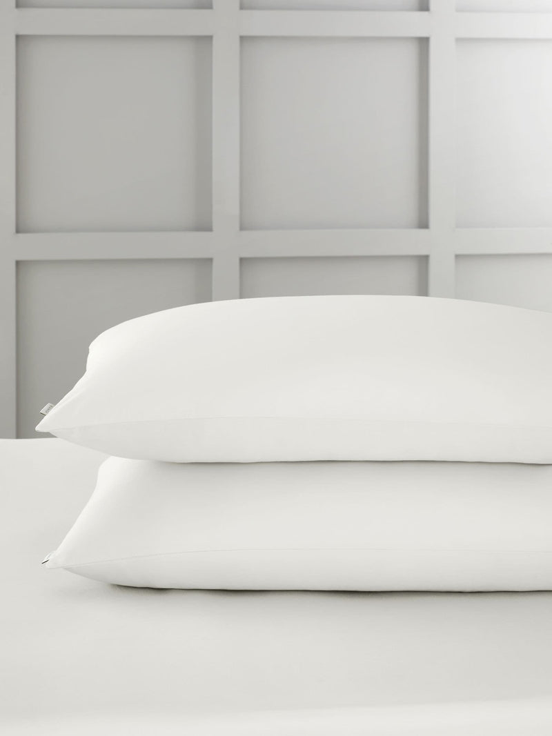 Bianca Set of 2 Blue 400 Thread Count Cotton Sateen Pillowcases