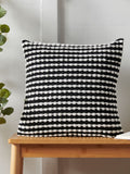 Catherine Lansfield Black Stab Stitch Cushion