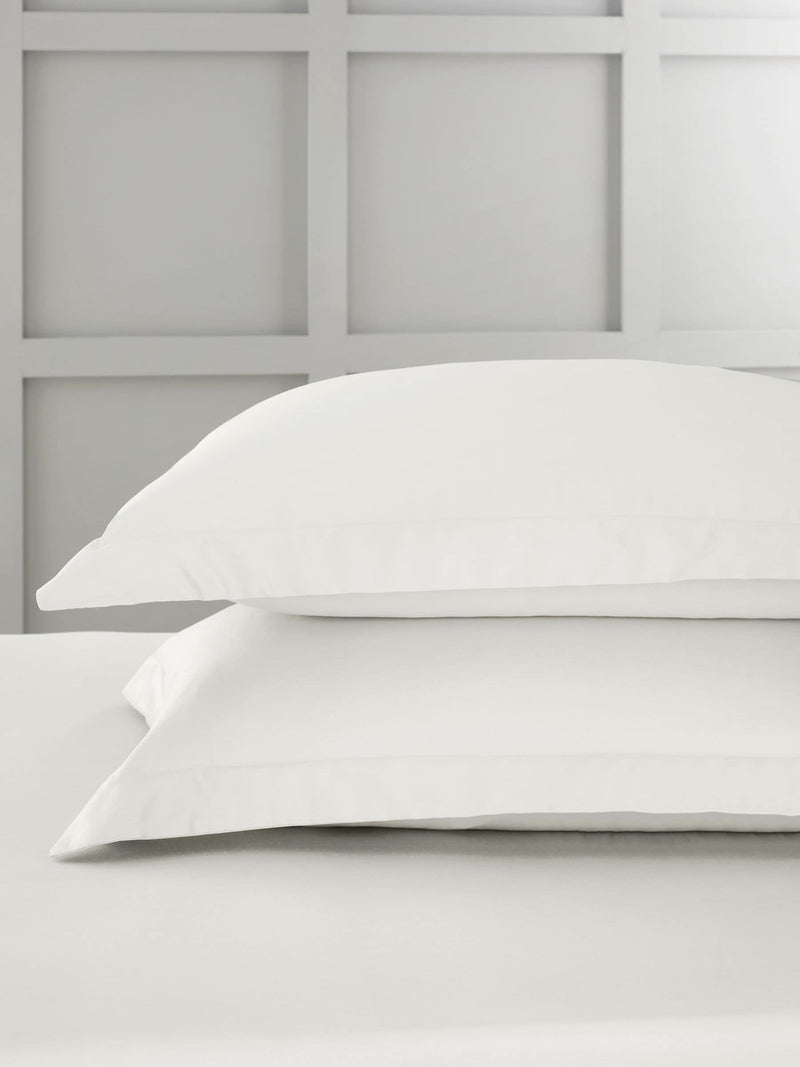 Bianca Blue 400 Thread Count Cotton Sateen Oxford Pillowcases Set of 2 (50x75cm)