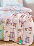 Catherine Lansfield pink fleece throw Forever Together 130x170cm, UK version