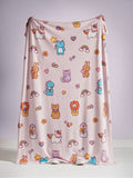 Catherine Lansfield pink fleece throw Forever Together 130x170cm, UK version
