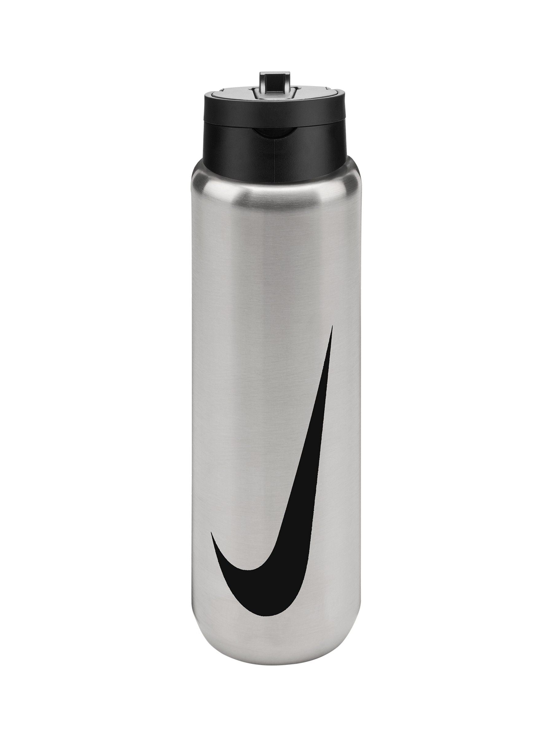 Nike Black Stainless Steel Recharge Straw Water Bottle 710ml