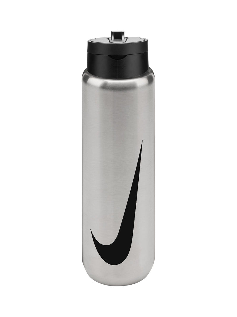 Nike Black Stainless Steel Recharge Straw Water Bottle 710ml