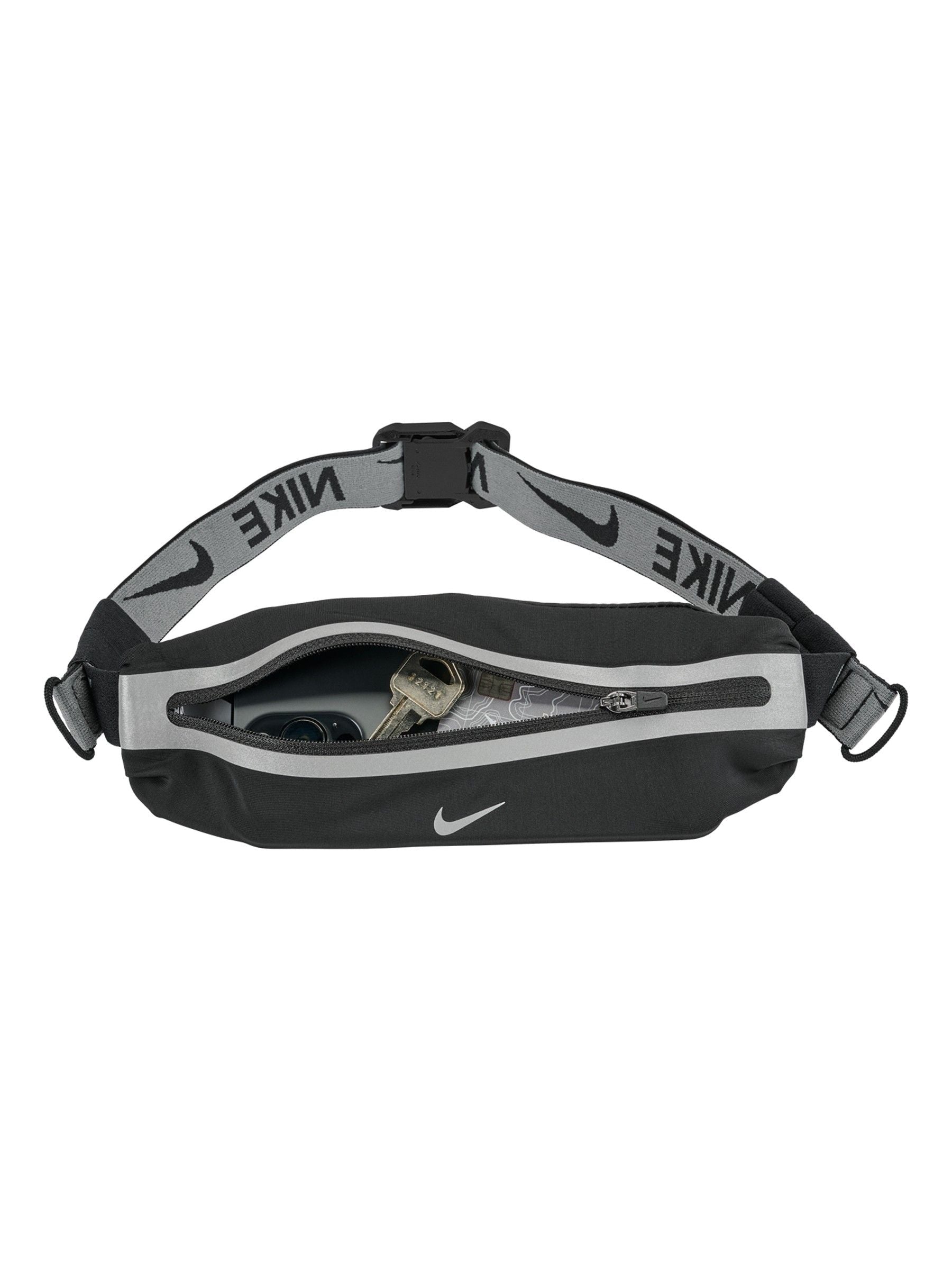 Nike Black Slim Waistpack 4.0 running belt, UK version