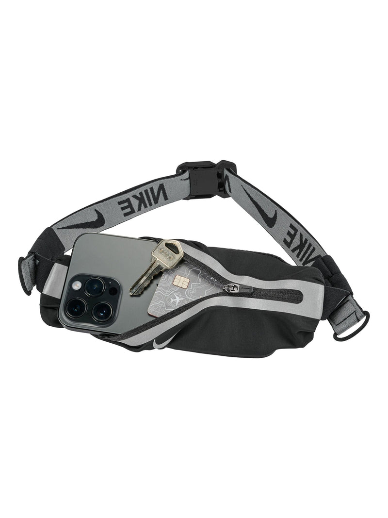 Nike Black Slim Waistpack 4.0 running belt, UK version