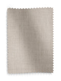 Natural textured blackout Roman blind with tassel edge, imported from the UK