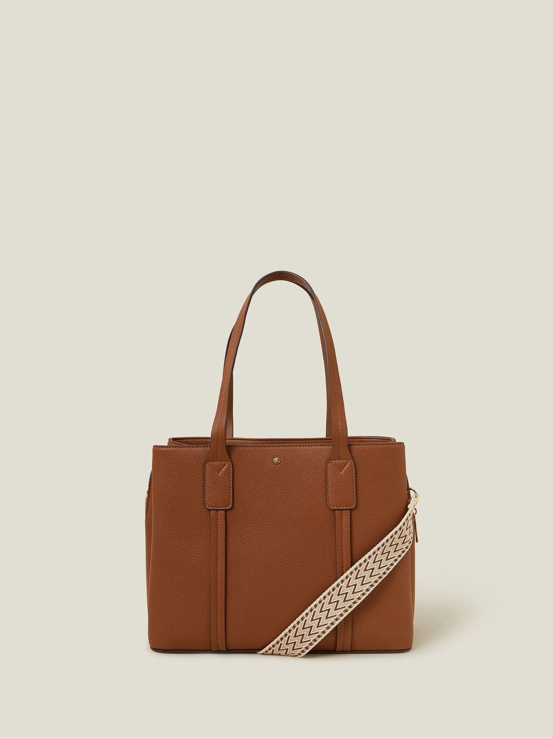 Accessorize natural webbing strap tote bag - British product