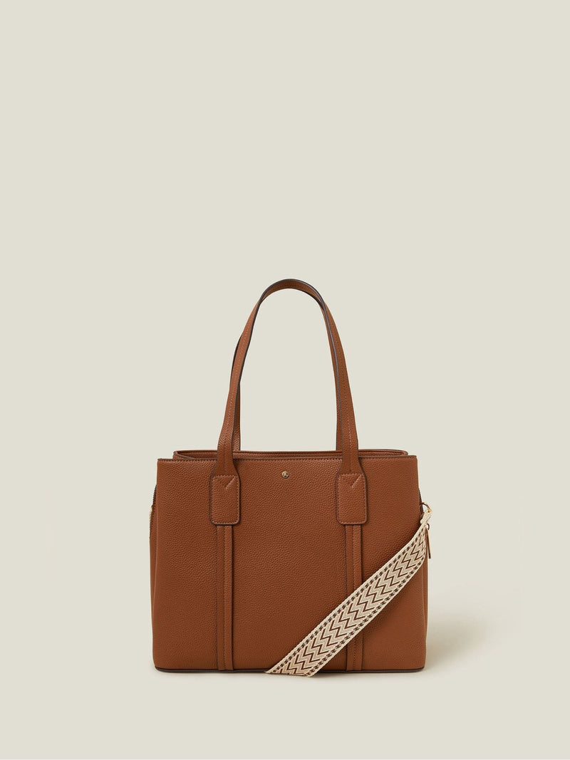 Accessorize natural webbing strap tote bag - British product