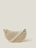 Accessorize Natural Macrame cross-body sling bag (British brand)