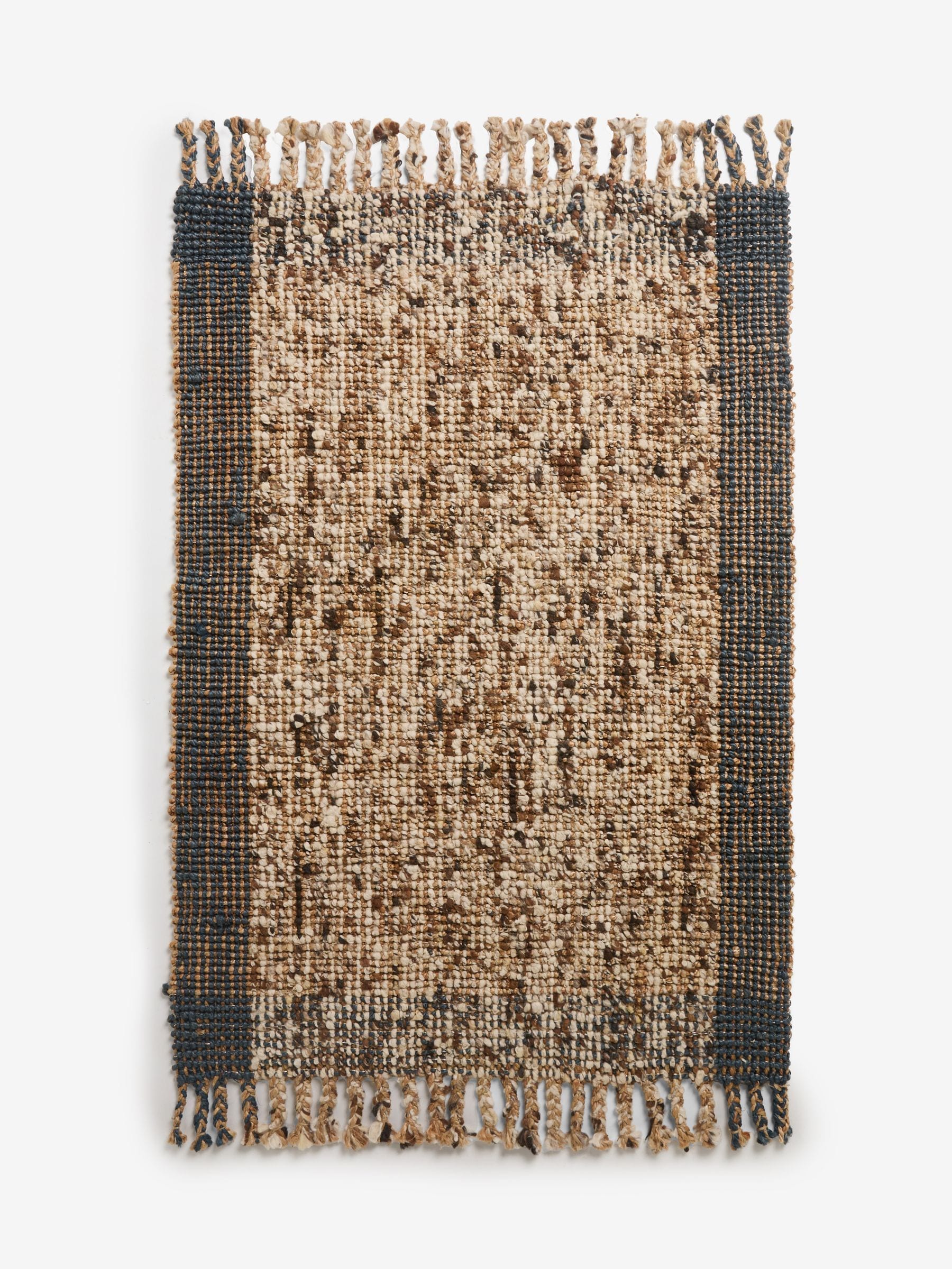 French Connection natural tweed speckle jute rug, UK version