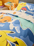 Pokemon blue duvet cover and pillowcase set single - British product