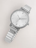 Silver tone sparkle dial expander watch 3cm, UK version