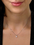The Diamond Store 9K white gold 0.33ct H/Si lab diamond pendant necklace (British brand)