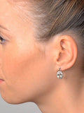 The Diamond Store blue aquamarine and diamond earrings 3.69CT - British product