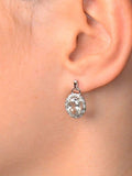 The Diamond Store blue aquamarine and diamond earrings 3.69CT - British product