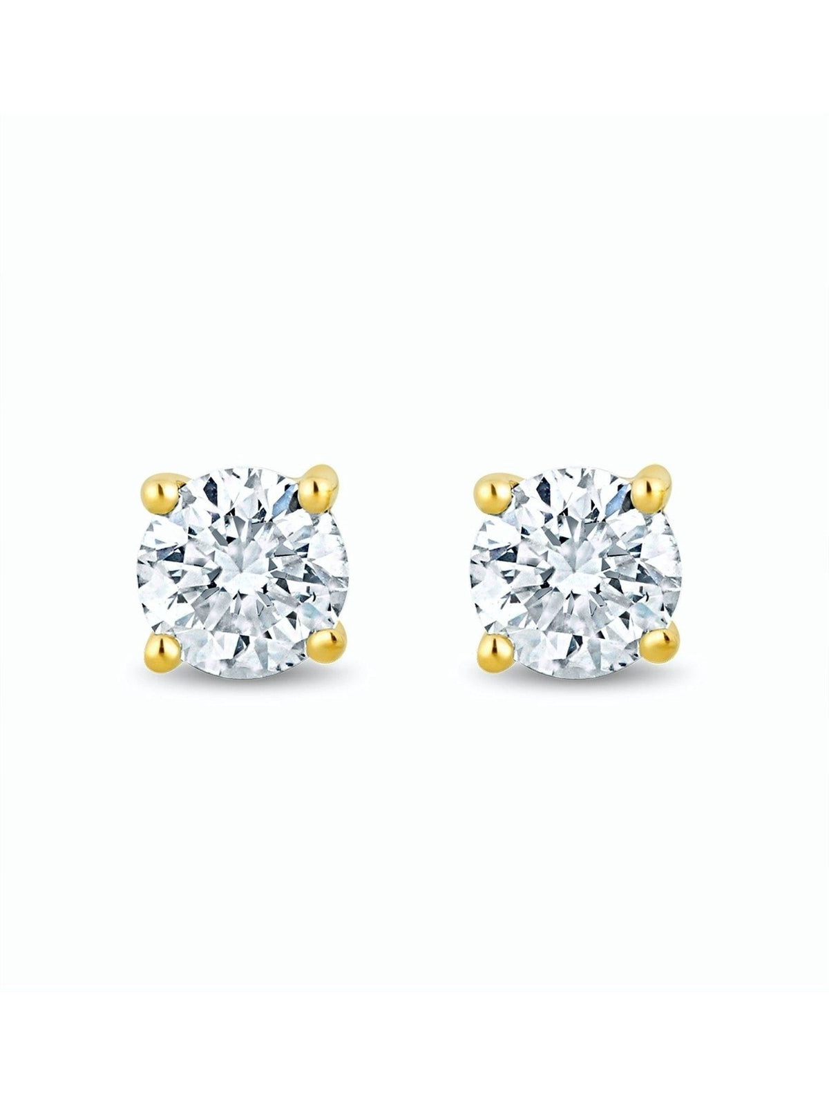 The Diamond Store lab diamond stud earrings 9K gold 0.20ct (British brand)