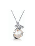 The Diamond Store 9K White Gold Pearl Necklace (British brand)
