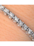 The Diamond Store White 0.57ct Set Tennis Bracelet