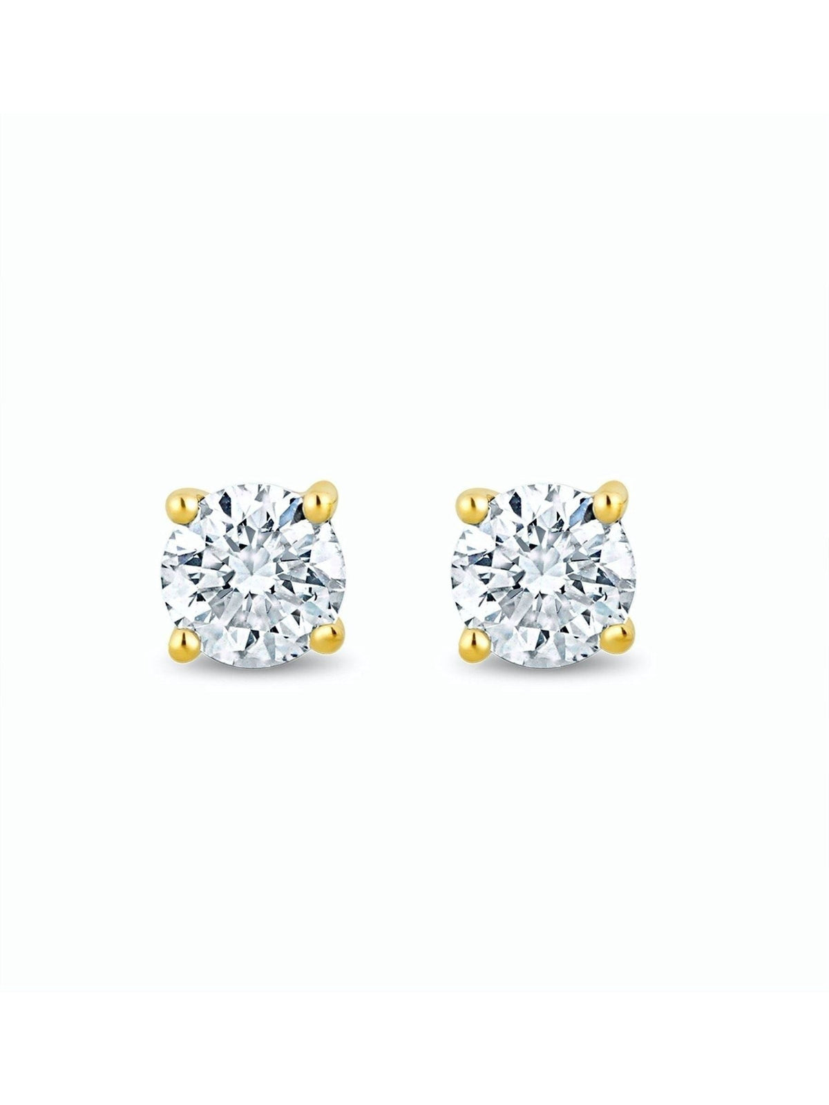 The Diamond Store white lab diamond stud earrings 0.10ct (British brand)