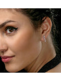 Diamond Store ear climber 9K white gold 0.50ct diamond 17mm - British product