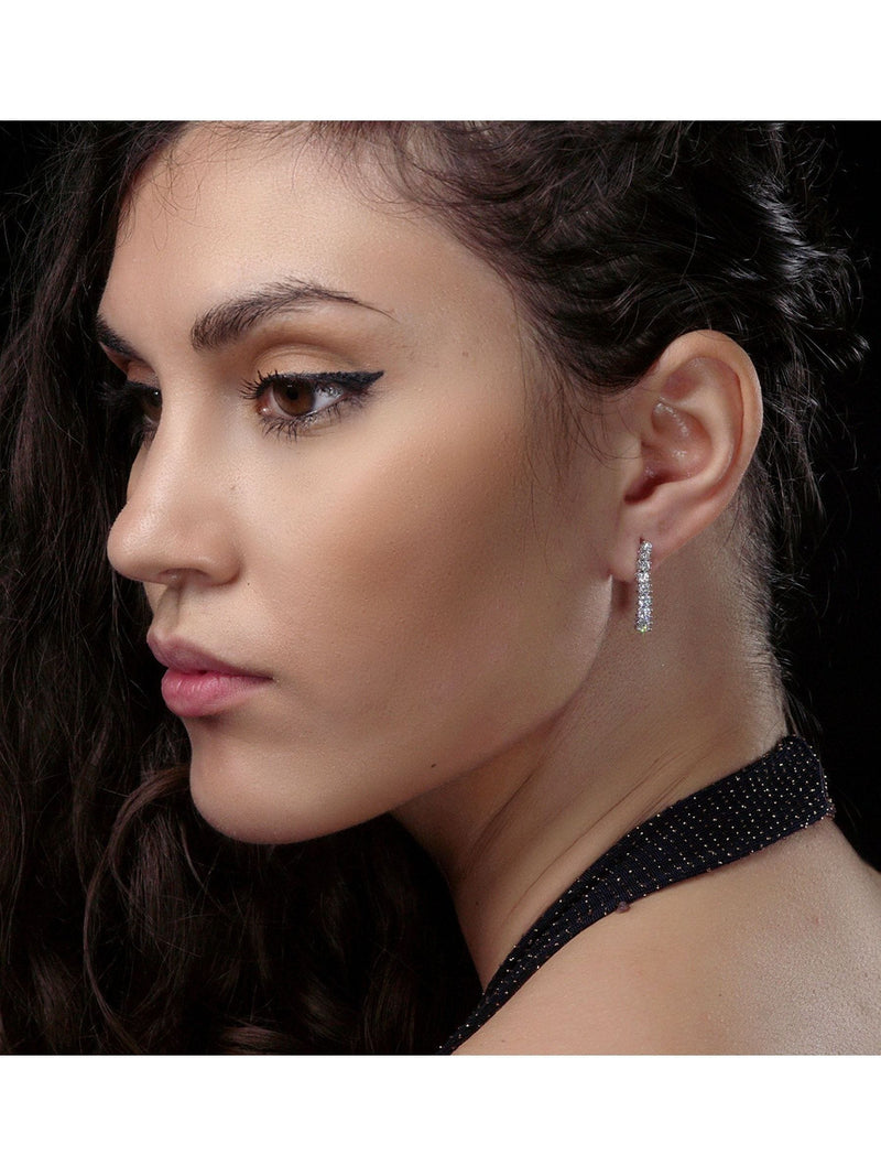 The Diamond Store 9K white gold lab diamond Life Journey drop earrings 1ct (British brand)