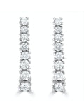 The Diamond Store 9K White Gold 1ct Lab Diamond Life Journey Drop Earrings