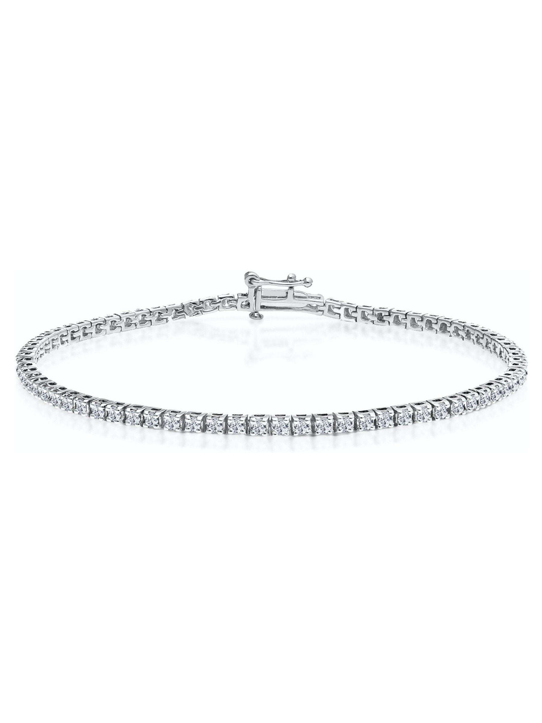 The Diamond Store lab diamond tennis bracelet 18.5cm (British brand)