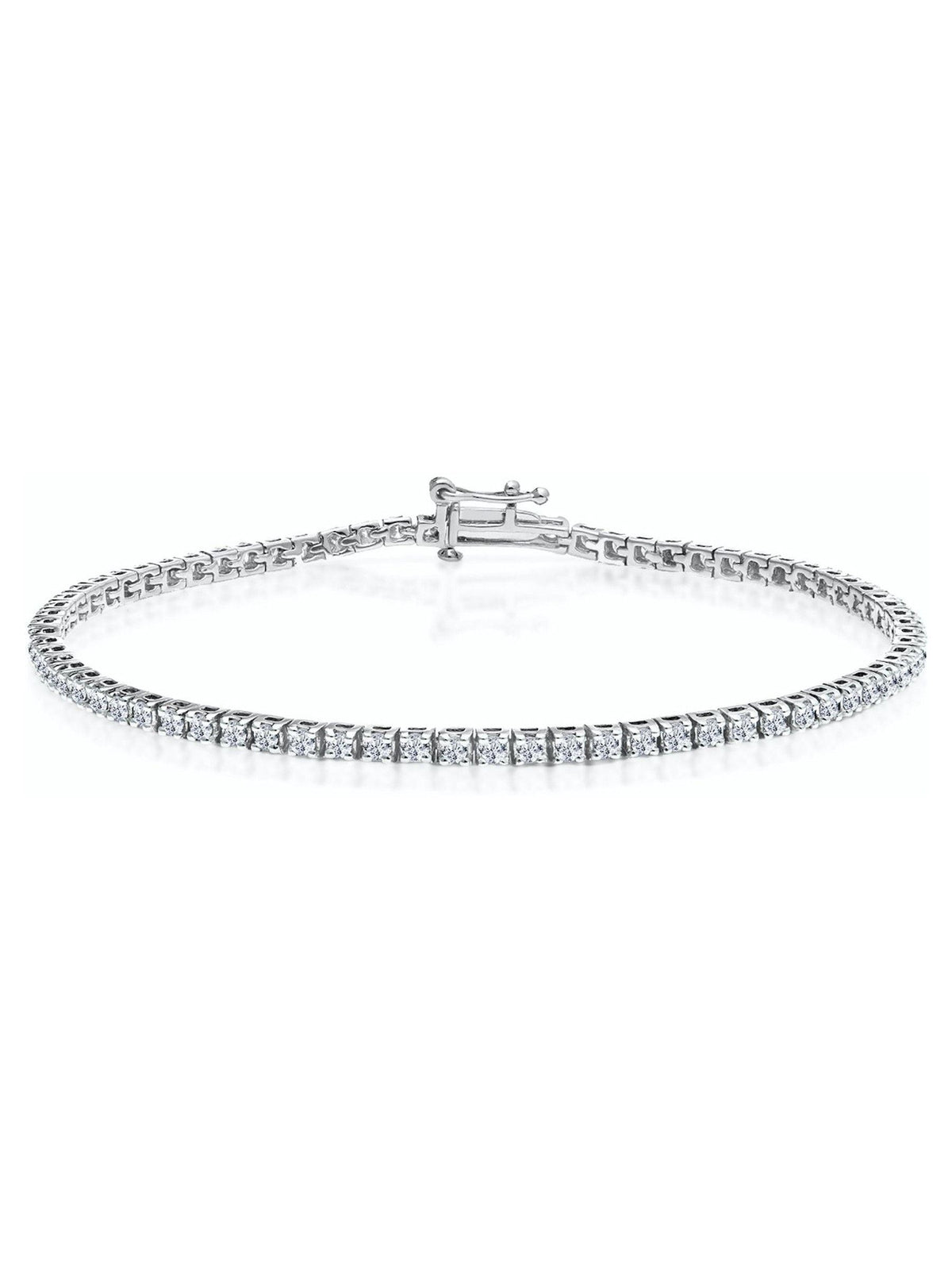 The Diamond Store lab diamond tennis bracelet 18.5cm (British brand)