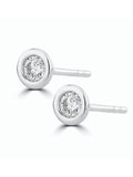 The Diamond Store 0.20ct lab diamond stud earrings in 9K white gold (British brand)