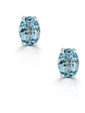 The Diamond Store Blue Topaz earrings 7x5mm (British brand)
