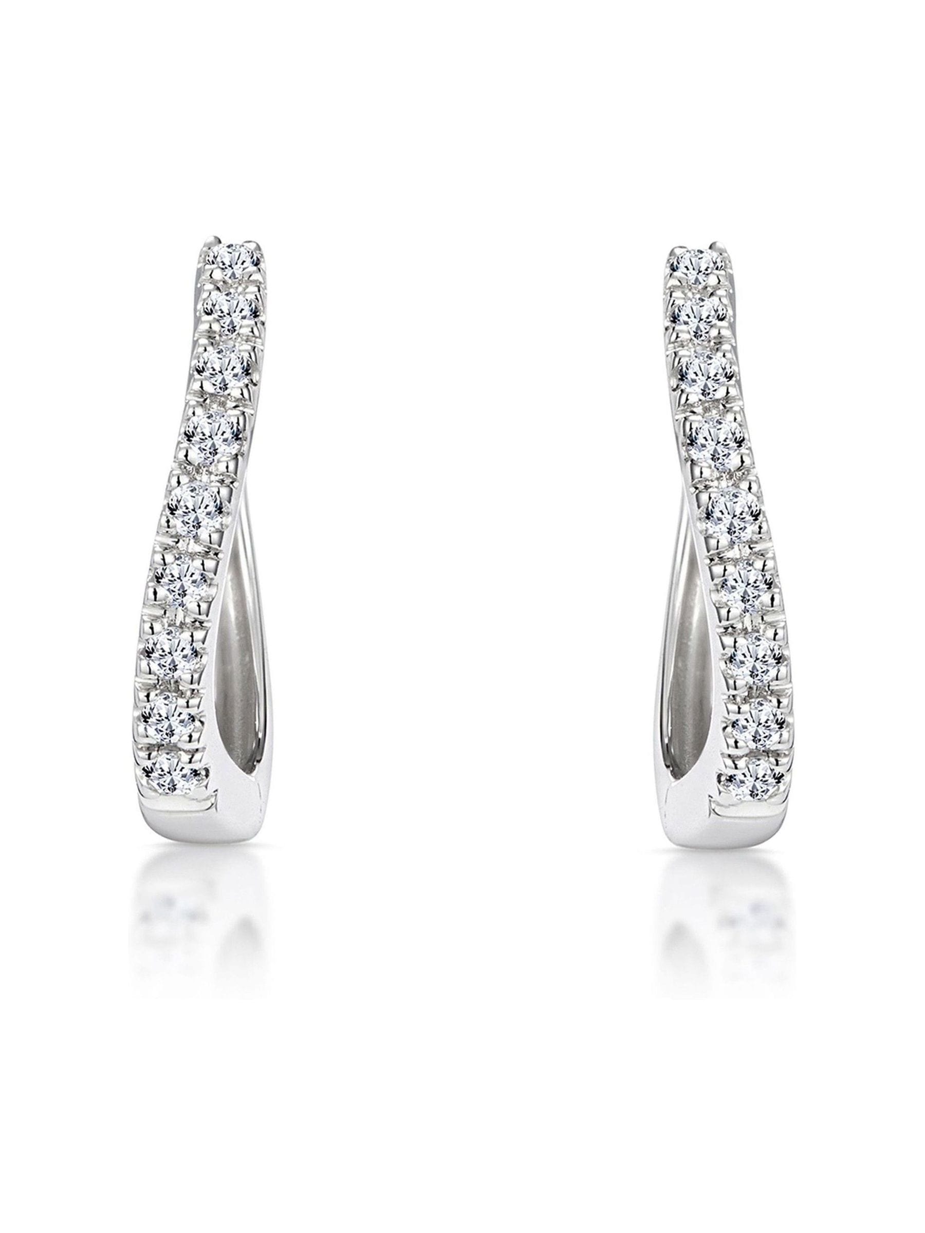 The Diamond Store hoop earrings 12mm x 2mm (British brand)