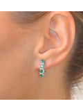 The Diamond Store 9K gold emerald diamond earrings 1.10ct - British product