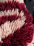 Rockett St George red shaggy berber wool cushion - British product