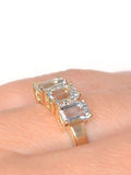The Diamond Store 1.65ct aquamarine diamond ring (British brand)