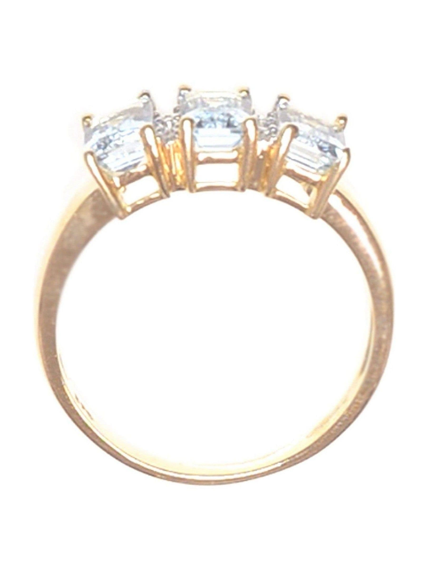 The Diamond Store 1.65ct aquamarine diamond ring (British brand)