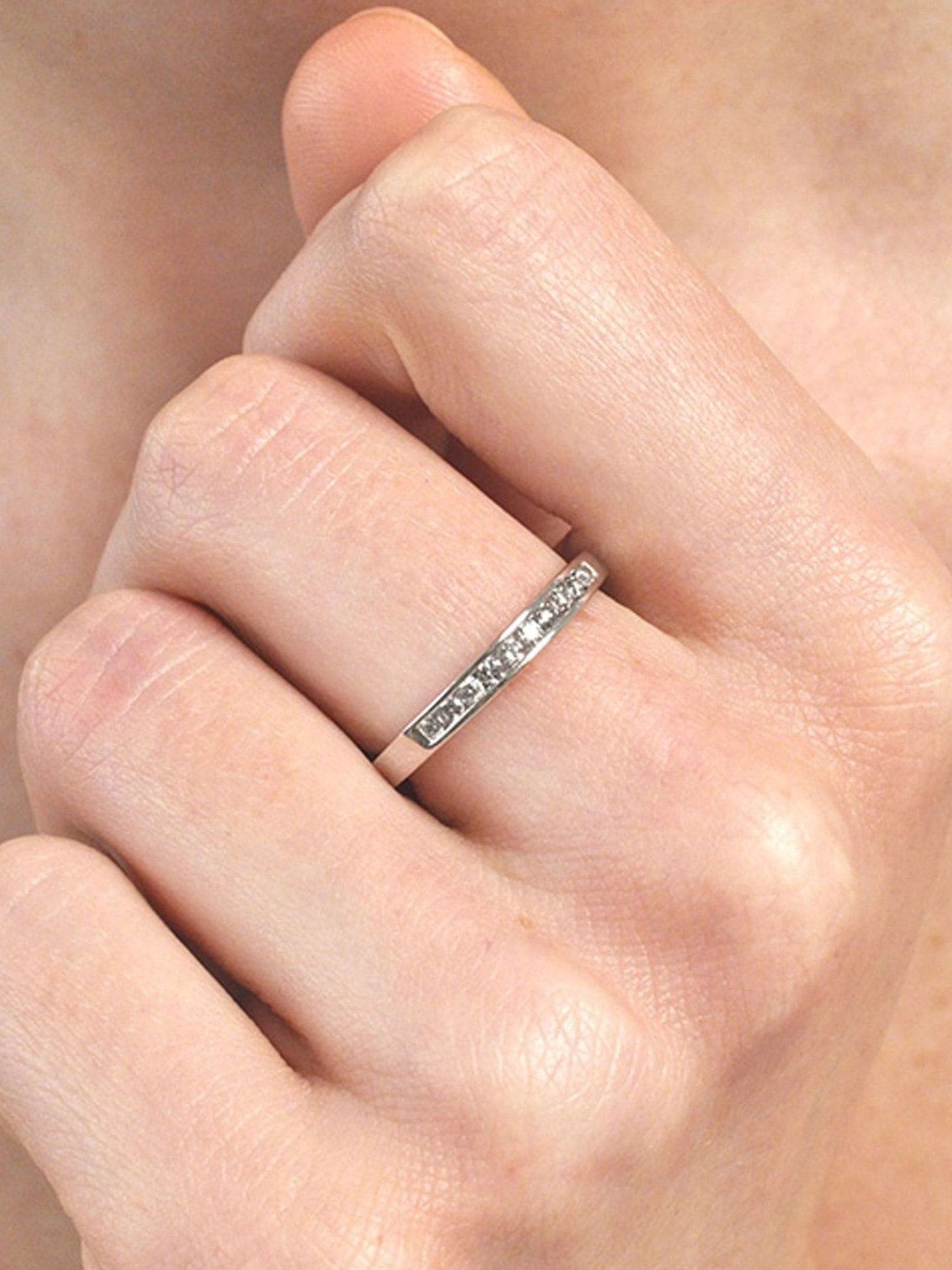 The Diamond Store Rae half eternity ring 0.25ct lab diamond, UK version