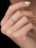 The Diamond Store Emerald Stellato Eternity Ring 4mm Width (British brand)