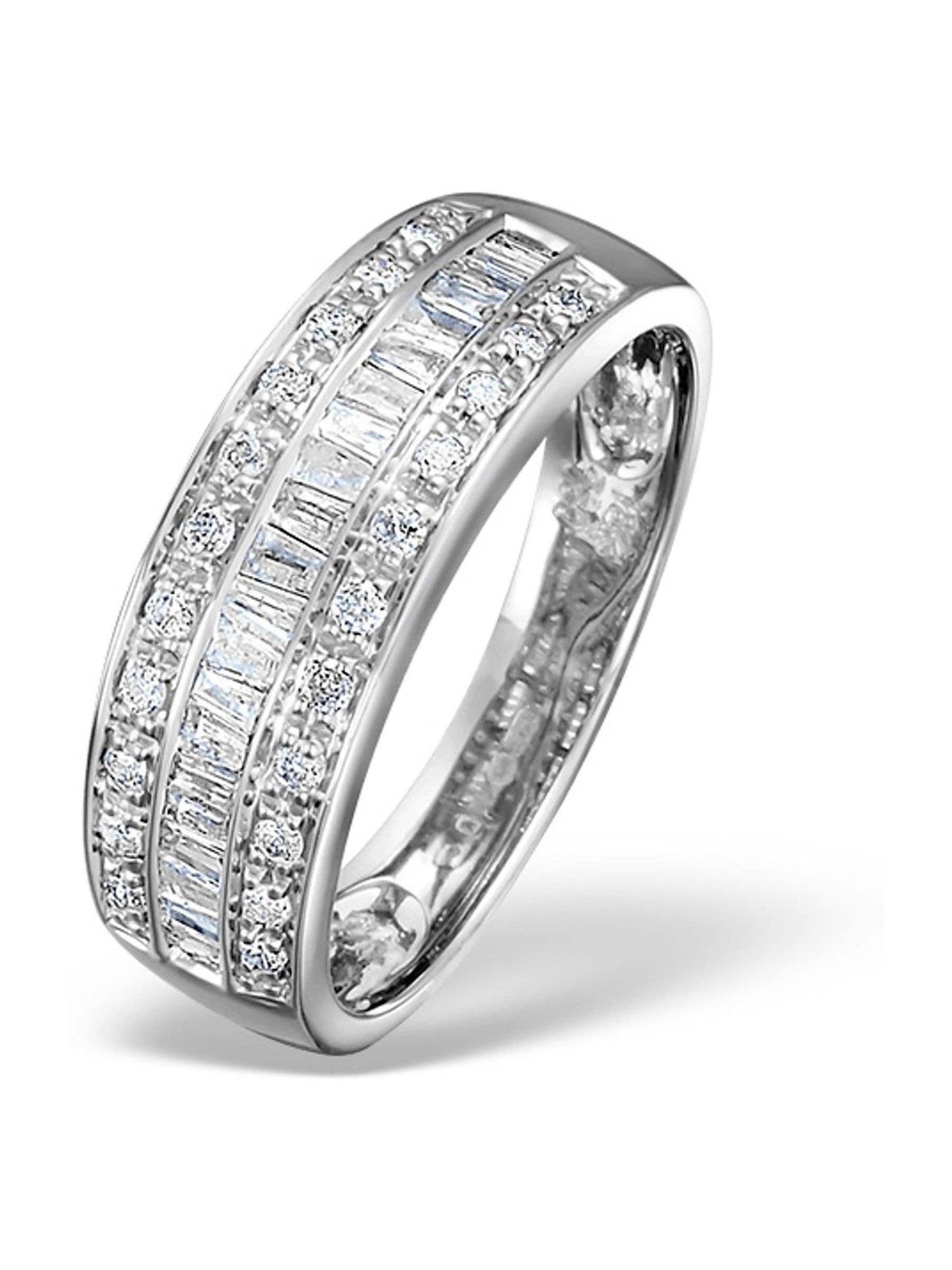 The Diamond Store 9K White Gold Diamond Eternity Ring 0.22ct (British brand)