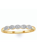 The Diamond Store Diamond Ring Half Eternity 0.02ct (British brand)