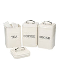 Kitchencraft cream vintage-style storage canisters 3-piece set, UK version