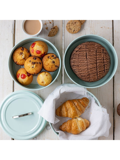 Next Kitchencraft Set of 3 Blue Vintage Cake Tin- Buy online at McGrocer