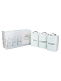 Kitchencraft Blue Metal Coffee Sugar and Tea Canisters