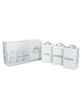 Kitchencraft Blue Metal Coffee Sugar and Tea Canisters