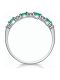 Diamond Store white gold emerald ring 0.60ct (British brand)